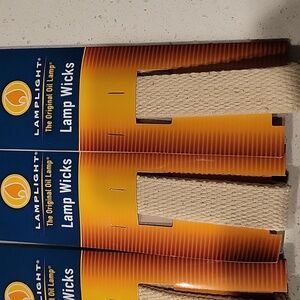 Lamplight Oil Lamp Cotton Wicks 3/4" Wide 6 Packs Of 3